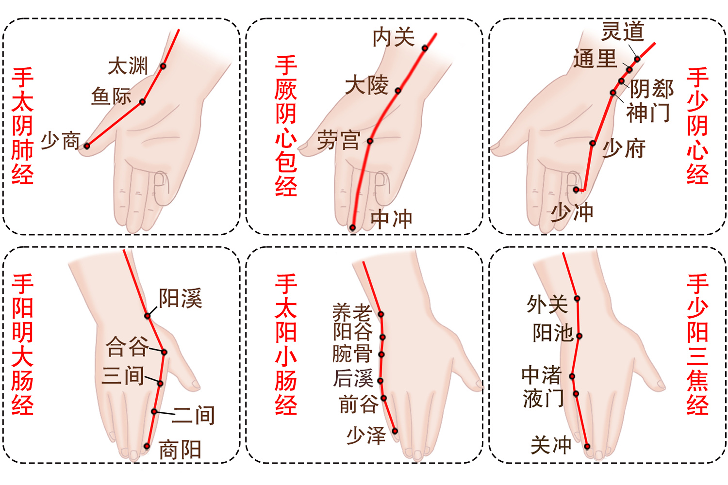 手腕经络图