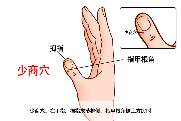手上退热点图