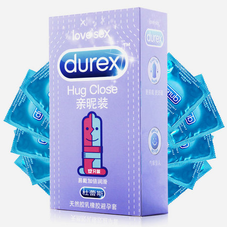 杜蕾斯durex 避孕套 亲昵装12只